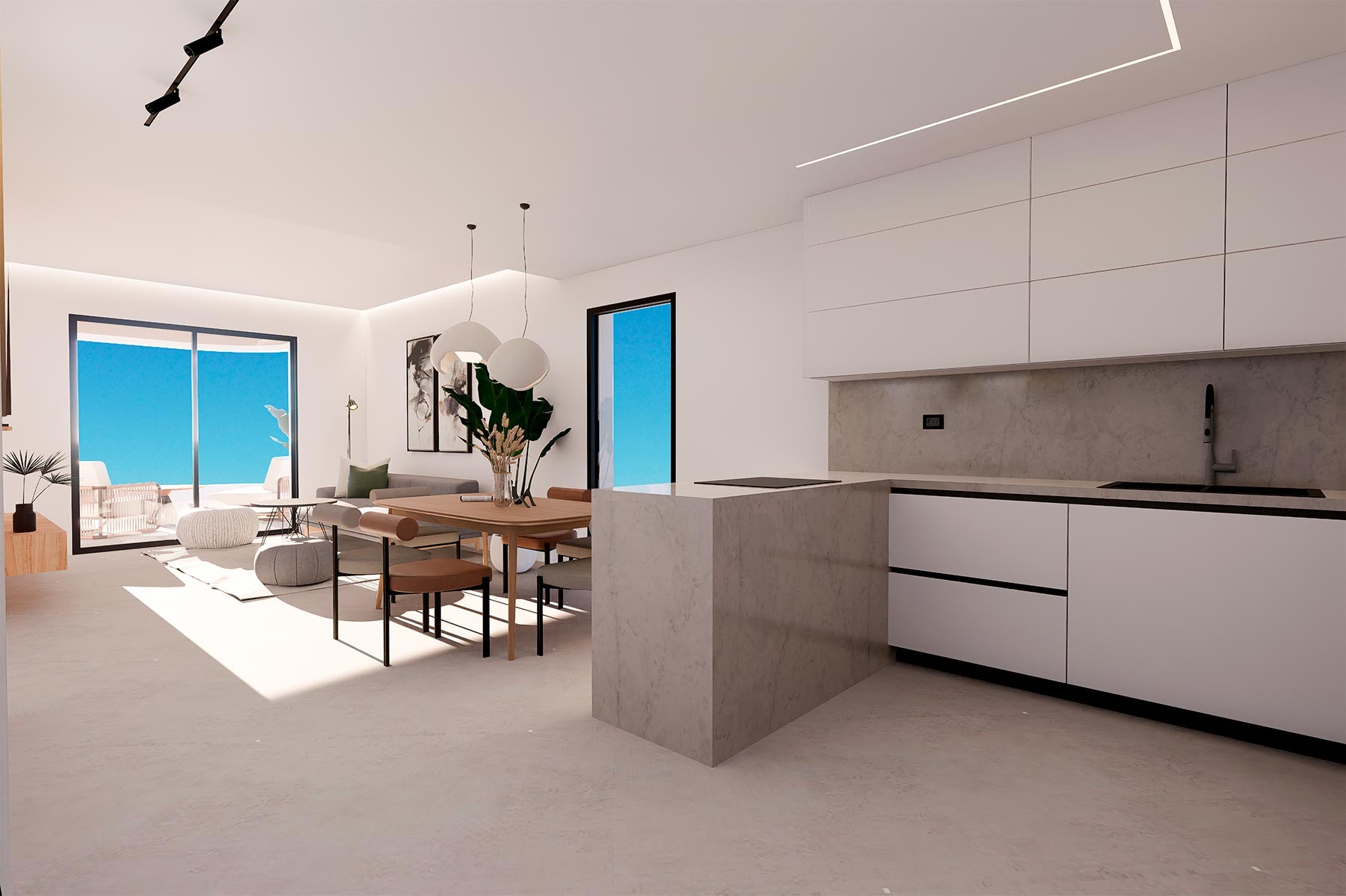 Penthauss Finestrat, Alicante, Spānijā 2 istabas, 68 m2 Nr. 112281