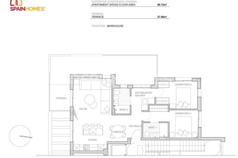 Apartamento en venta en Torre-Pacheco, Murcia, España 3 dormitorios, 102 m2 No. 108380 - foto 26