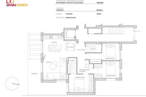 Apartment for sale Torre-Pacheco, Murcia, Spain 3 bedrooms, 102 sq.m. No. 108380 - photo 24