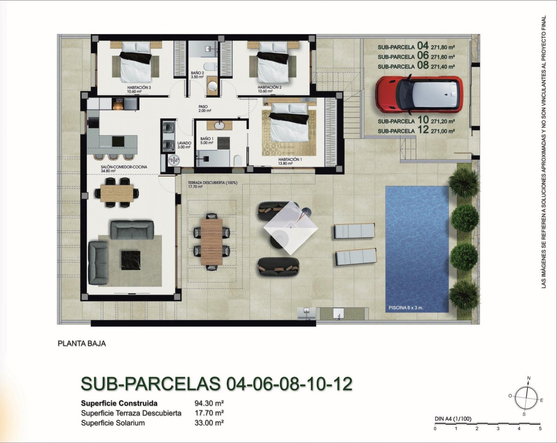 Huvila Ciudad Quesada, Alicante, Espanja 3 makuuhuonetta, 214 m2 No. 111259