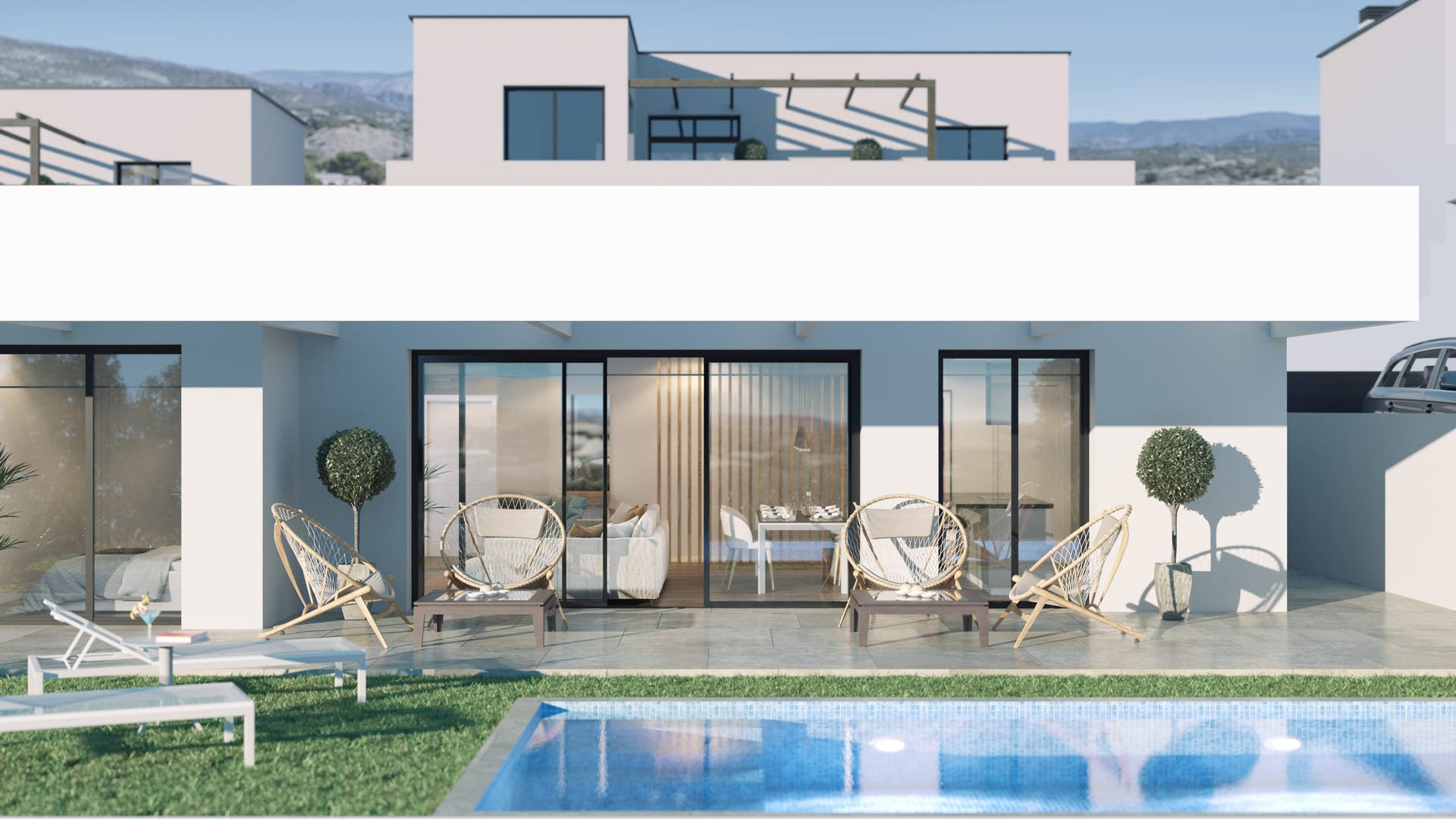 Villa a Finestrat, Alicante, Spagna 3 camere da letto, 250 mq. N° 110678