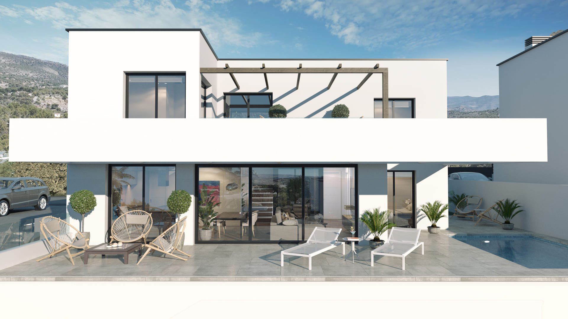 Villa a Finestrat, Alicante, Spagna 3 camere da letto, 250 mq. N° 110678