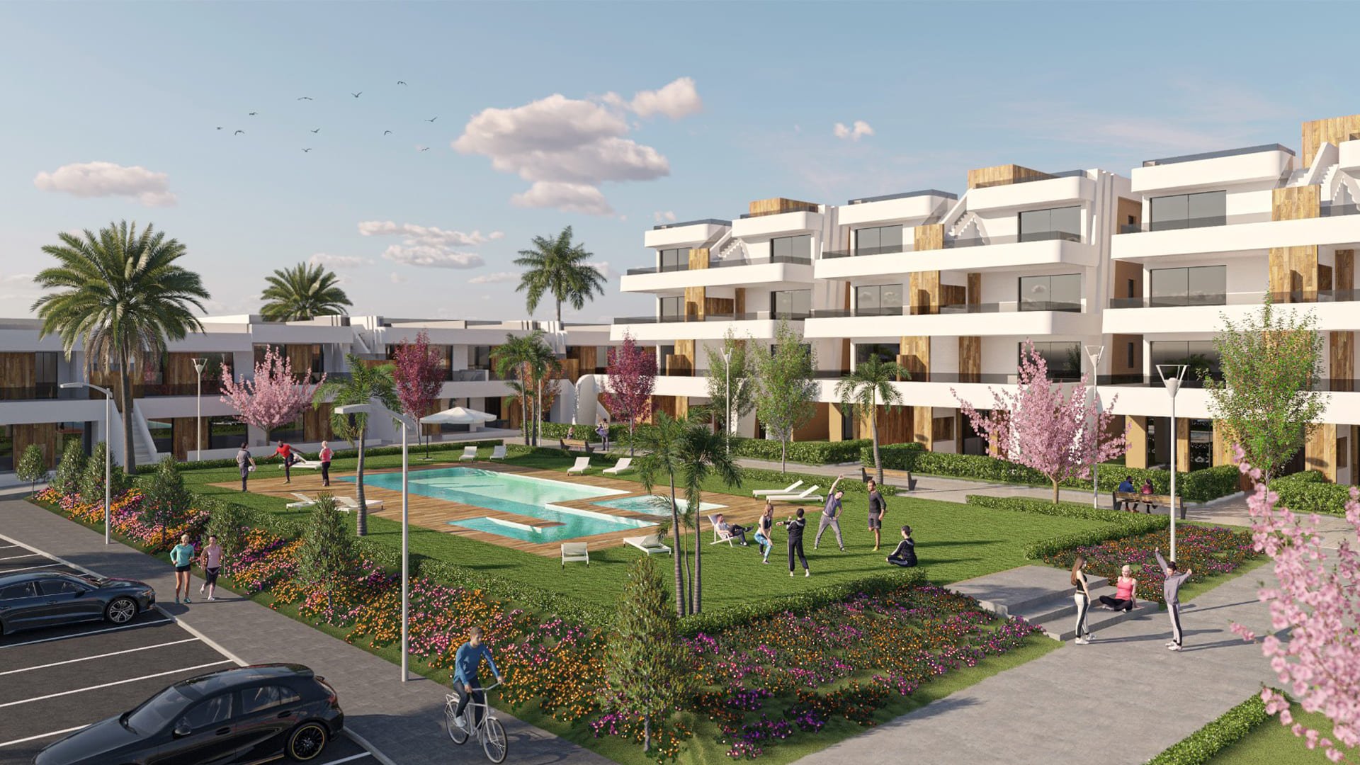 Bungalow i Alhama Nature Resort, Alhama de Murcia, Murcia, Spanien 3 sovrum, 90.72 kvm. Nr. 91212