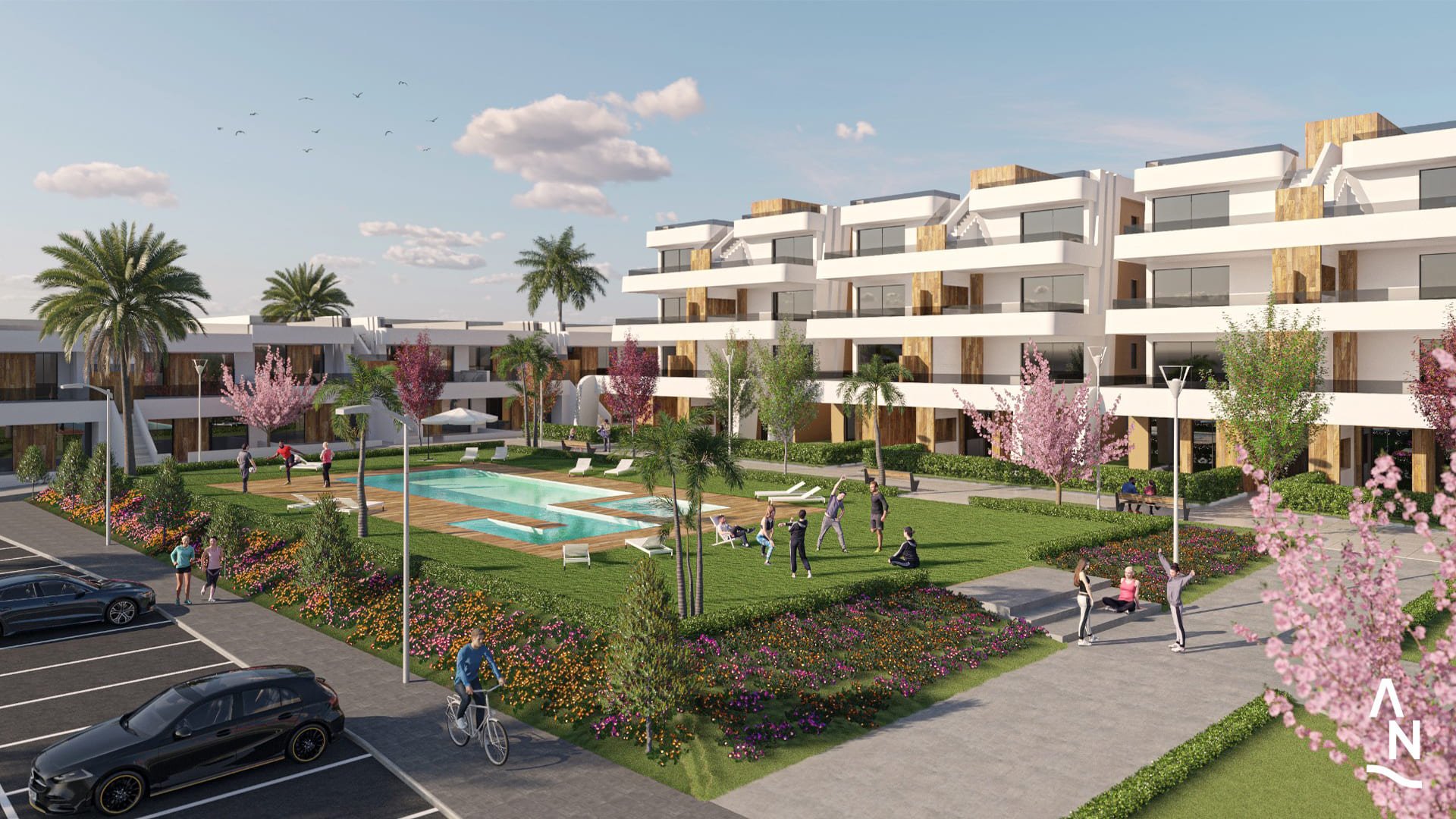 Apartamento en La Pinada Nature Resort, Alhama de Murcia, Murcia, España 2 dormitorios, 88.39 m2 No. 91208