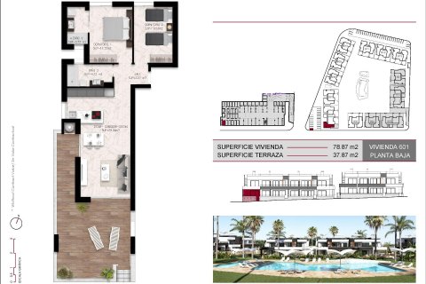 Bungalow zum Verkauf Ciudad Quesada, Alicante, Spanien 2 Schlafzimmer, 78 m2 Nr. 112709 - Foto 5