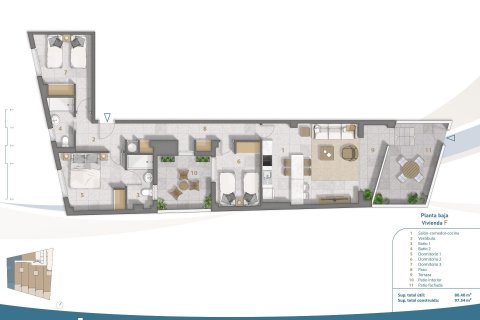 Apartment for sale San Pedro del Pinatar, Murcia, Spain 3 bedrooms, 97 sq.m. No. 112810 - photo 12