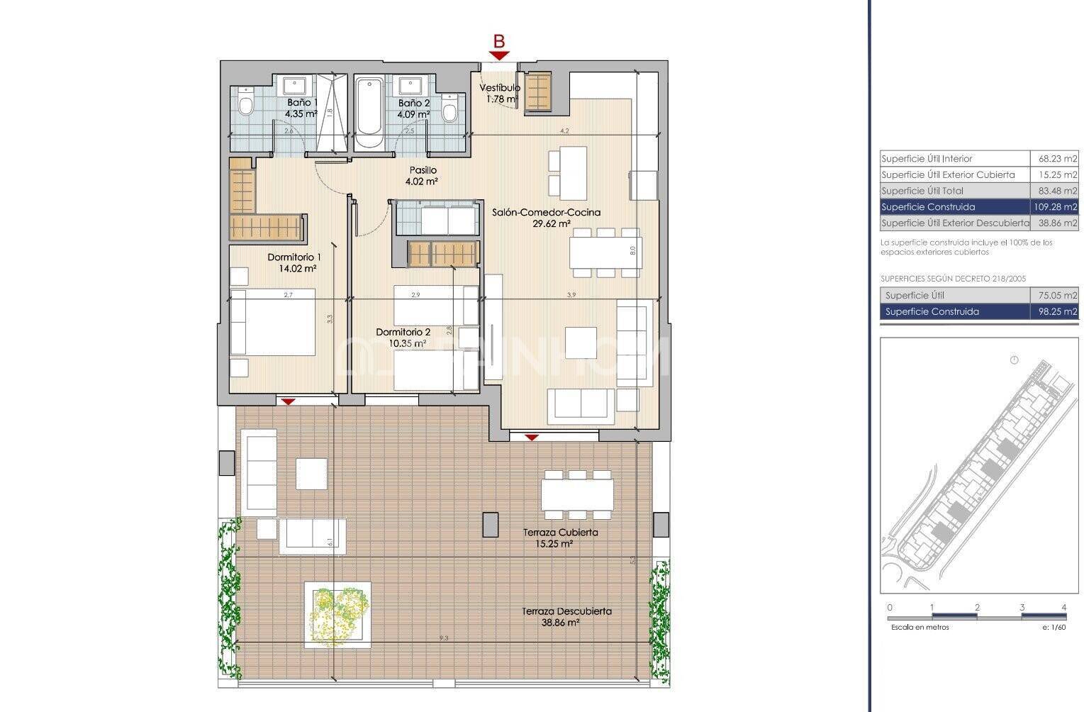 Appartamento a Benalmadena, Malaga, Spagna 2 camere da letto, 77 mq. N° 104483
