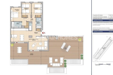 Huoneisto myytävänä Benalmadena, Malaga, Espanja, 2 makuuhuonetta, 77 m2 No. 104483 - kuva 12