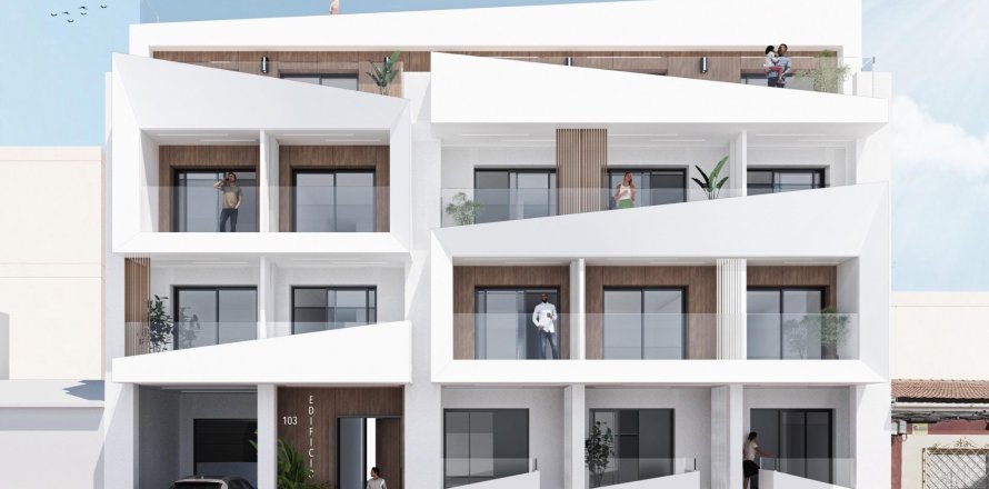 Huoneisto Torrevieja, Alicante, Espanja 1 makuuhuone, 71 m2 No. 114729