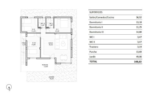 Bungalo pārdošanā San Miguel de Salinas, Alicante, Spānijā 3 istabas, 82 m2 Nr. 114380 - attēls 11