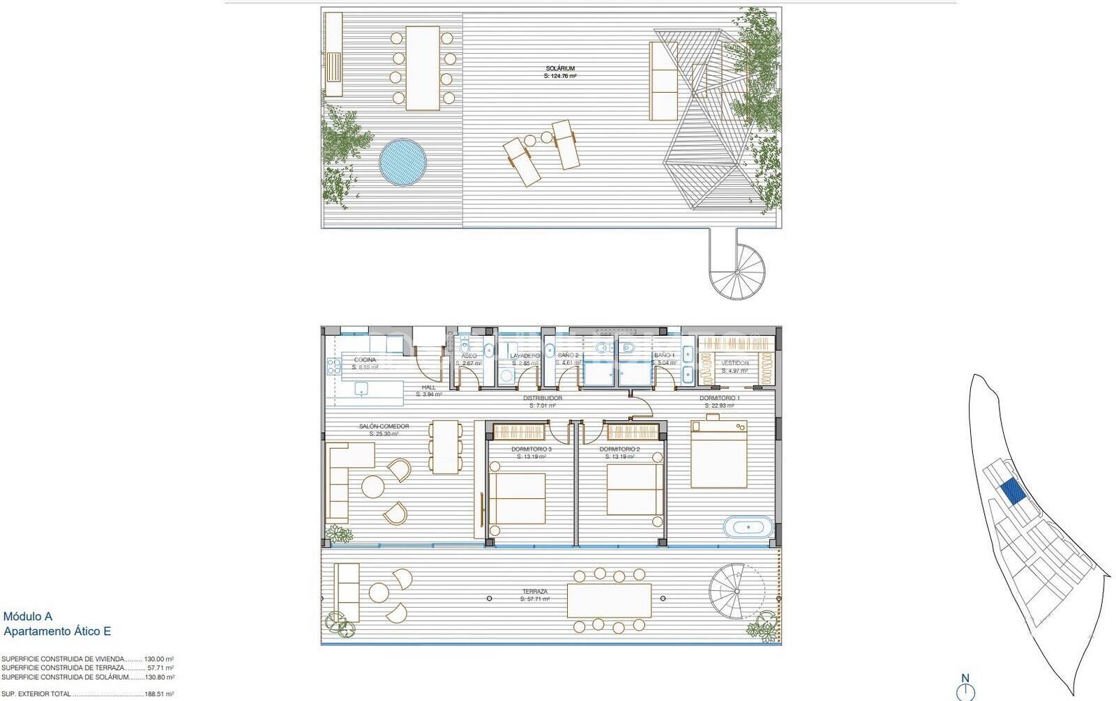 Penthouse in Mijas, Malaga, Spain 3 bedrooms, 130 sq.m. No. 48581