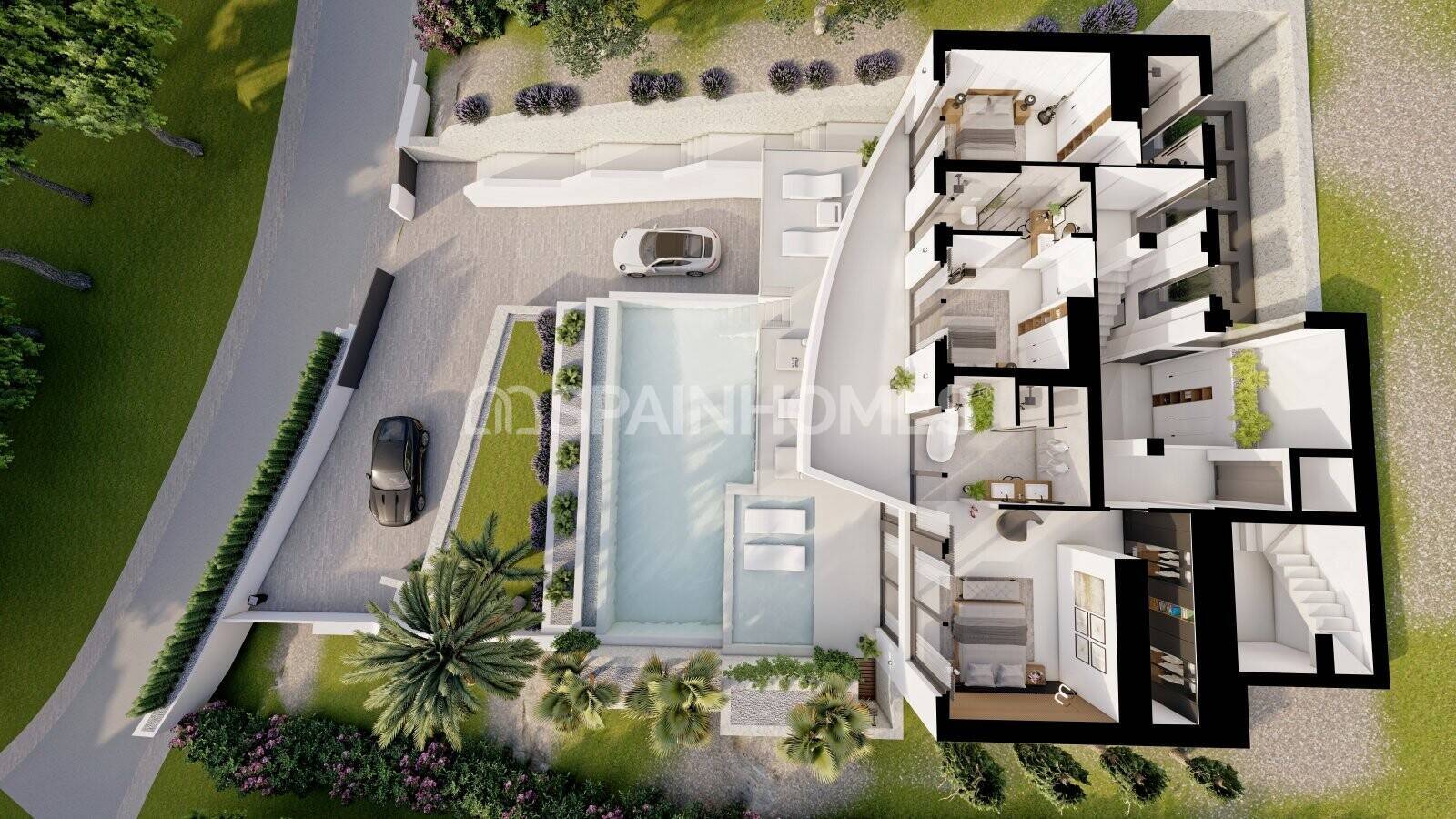 Willa w Altea, Alicante, Hiszpania 4 sypialnie, 402 mkw. nr 50401