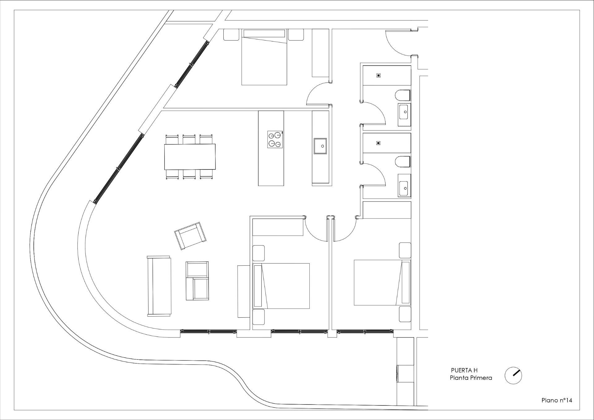Apartment in Calpe, Alicante, Spain 3 bedrooms, 154 sq.m. No. 112562