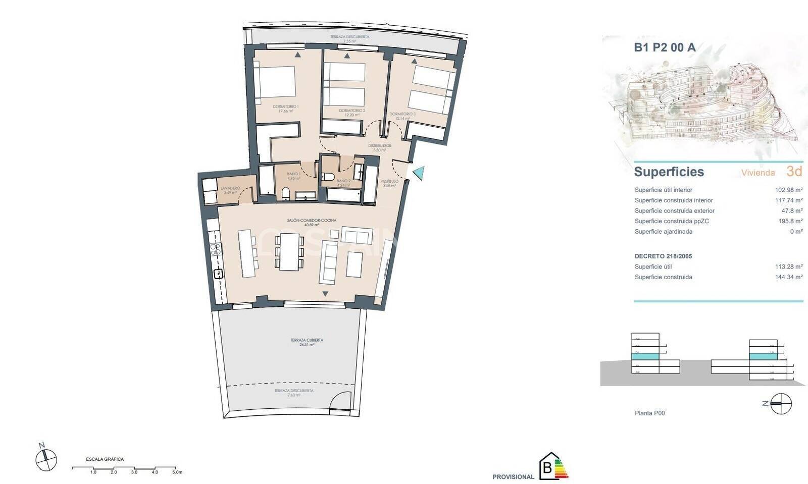 Apartment à Estepona, Malaga, Espagne 2 chambres, 95 m2 No. 55786