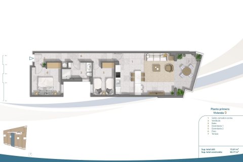 Apartamento en venta San Pedro del Pinatar, Murcia, España 2 dormitorios, 76 m2 No. 114637 - foto 12