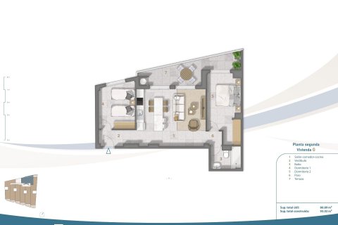 Apartment for sale San Pedro del Pinatar, Murcia, Spain 2 bedrooms, 78 sq.m. No. 114642 - photo 11