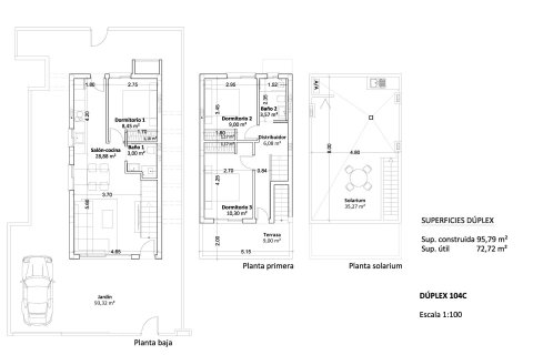 Villa en venta Torre de la Horadada, Alicante, España 3 dormitorios, 96 m2 No. 114488 - foto 22