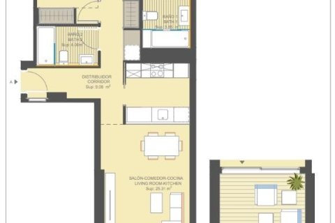 Huoneisto myytävänä Dehesa De Campoamor, Alicante, Espanja, 2 makuuhuonetta, 102 m2 No. 113963 - kuva 19