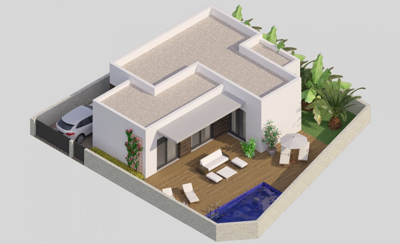 Villa en Benijófar, Alicante, España 2 dormitorios, 90 m2 No. 103646