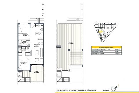 Продажа бунгало в Сан-Фульхенсио, Аликанте, Испания 2 спальни, 63м2 №117605 - фото 17