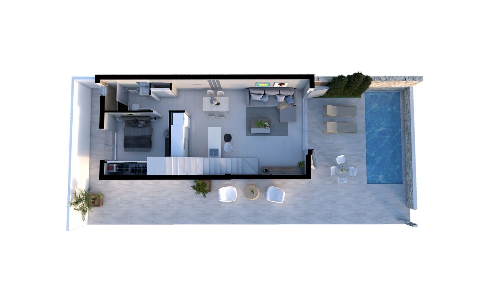 House in Los Alcazares, Murcia, Spain 3 bedrooms, 90 sq.m. No. 23173