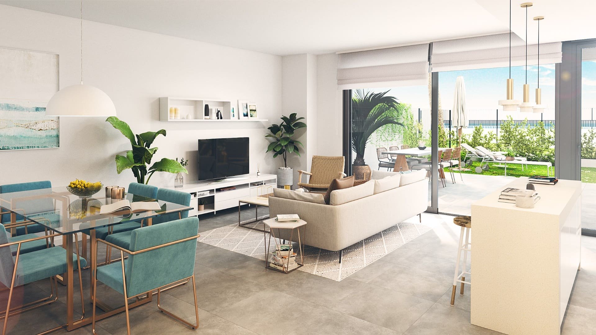 Apartamento en Habitat Alborán-Mistral, Torremolinos, Málaga, España 1 dormitorio, 62 m2 No. 93647