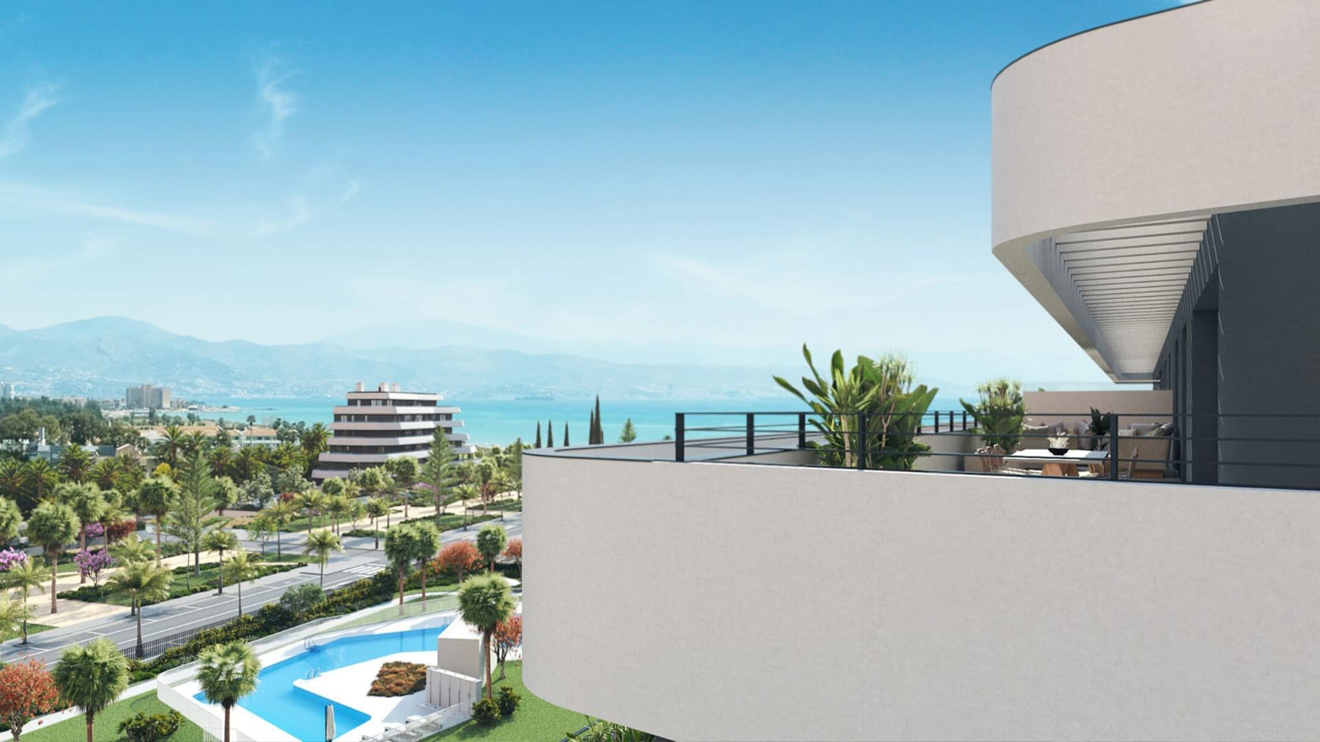 Apartamento en Habitat Alborán-Mistral, Torremolinos, Málaga, España 1 dormitorio, 62 m2 No. 93647