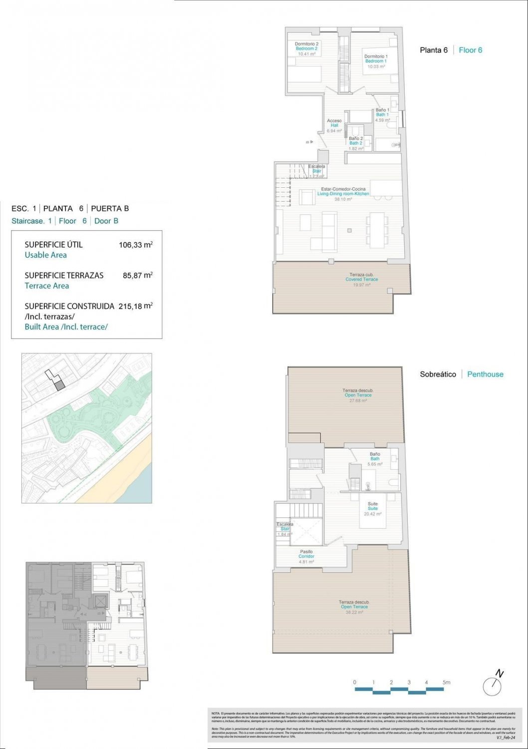 Penthouse w Villajoyosa, Alicante, Hiszpania 3 sypialnie, 106 mkw. nr 112685
