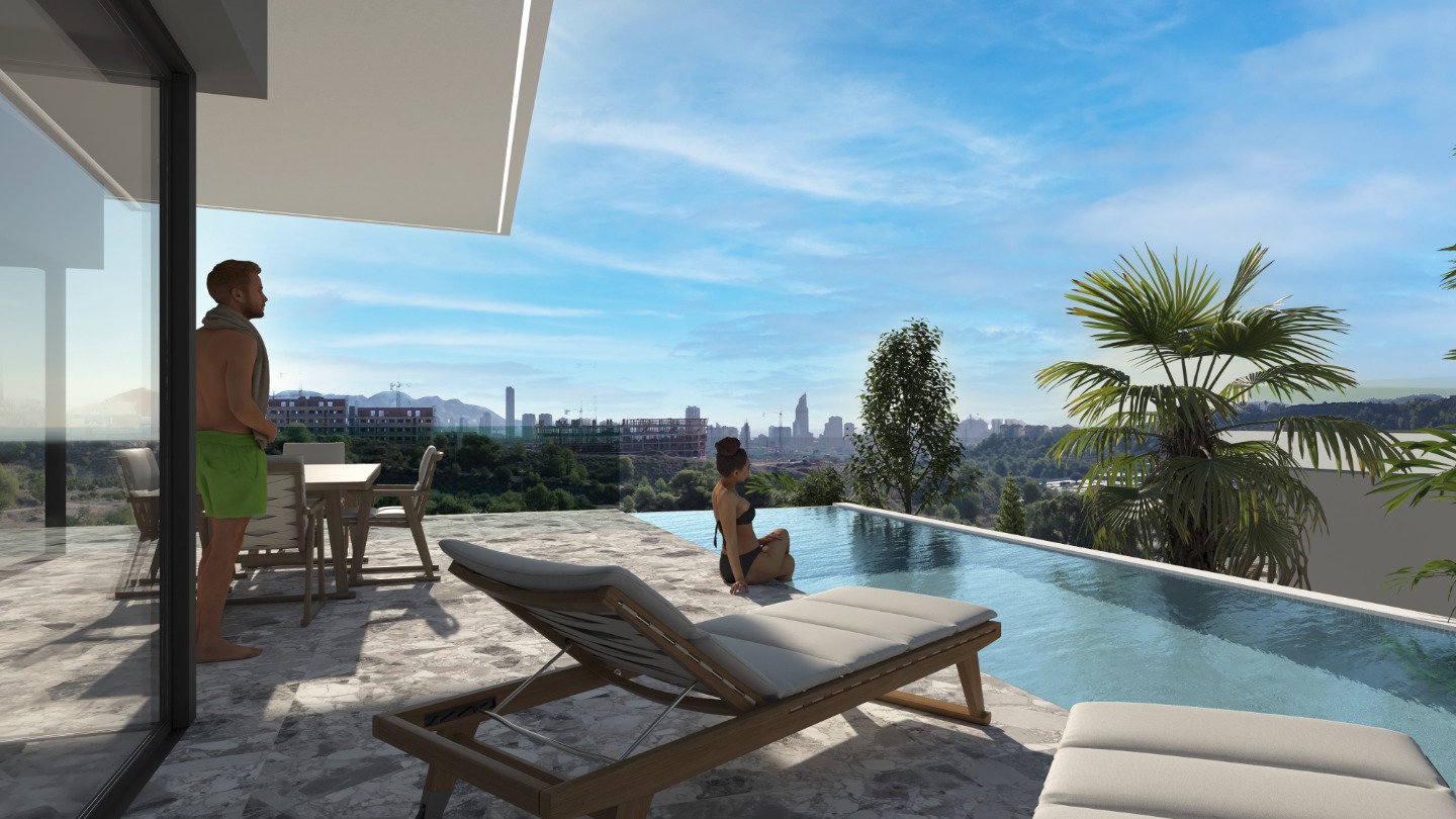 Villa en Finestrat, Alicante, España 4 dormitorios, 322 m2 No. 90333