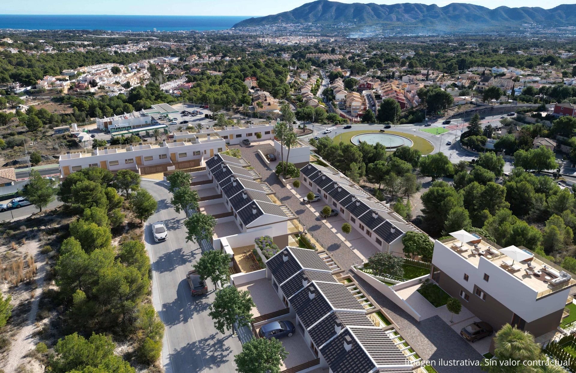 Hus i La Nucia, Alicante, Spanien 4 sovrum, 169 kvm. Nr. 95383