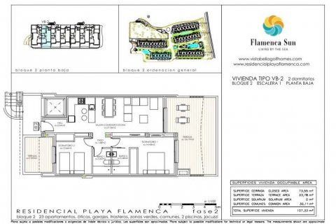 Dzīvoklis pārdošanā Playa Flamenca II, Alicante, Spānijā 2 istabas, 74 m2 Nr. 113952 - attēls 9