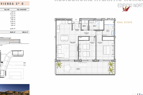 Penthauss pārdošanā Adeje, Tenerife, Spānijā 2 istabas, 64 m2 Nr. 108072 - attēls 15