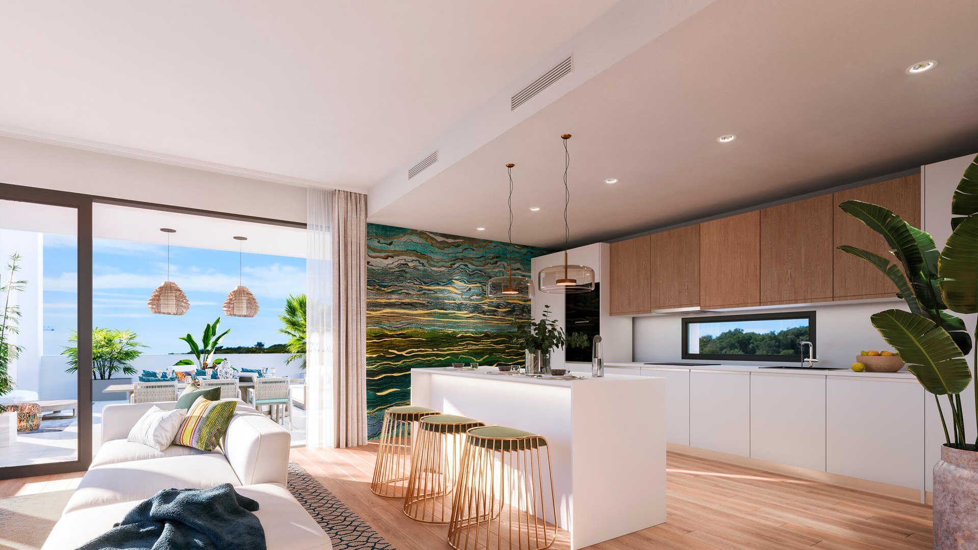 Apartment in LAS TERRAZAS DE CORTESIN BON AIR, Casares, Malaga, Spa, 3 bedrooms, 147 sq.m. No. 93363