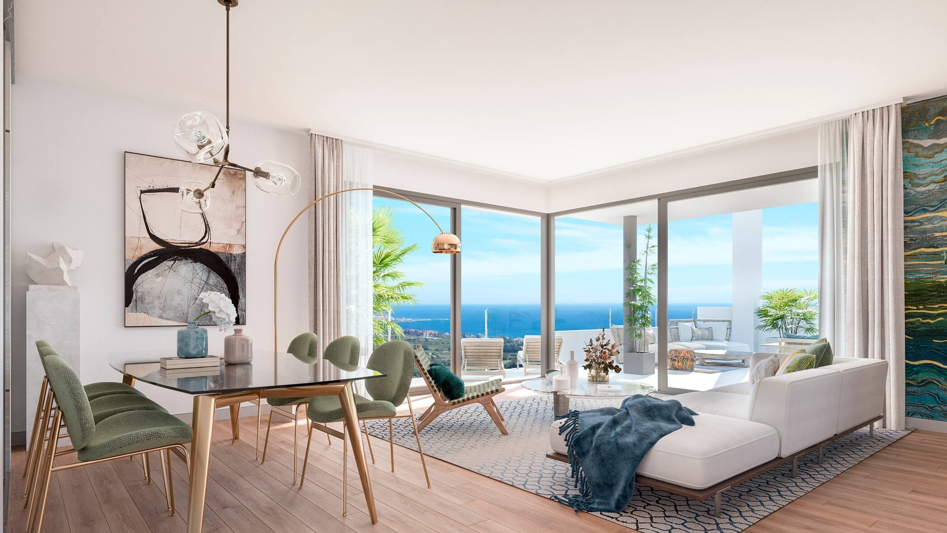 Apartment in LAS TERRAZAS DE CORTESIN BON AIR, Casares, Malaga, Spa, 3 bedrooms, 147 sq.m. No. 93363