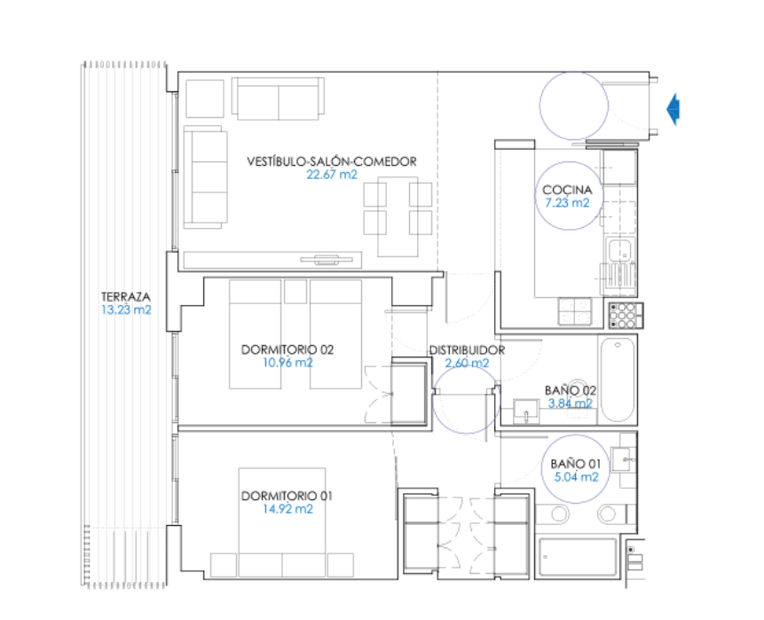 Apartment in Montgat, Barcelona, Spain 3 bedrooms, 210 sq.m. No. 22091
