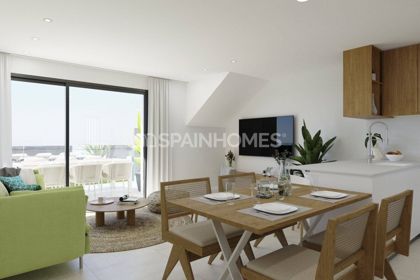Attico a Torrevieja, Alicante, Spagna 2 camere da letto, 77 mq. N° 82298