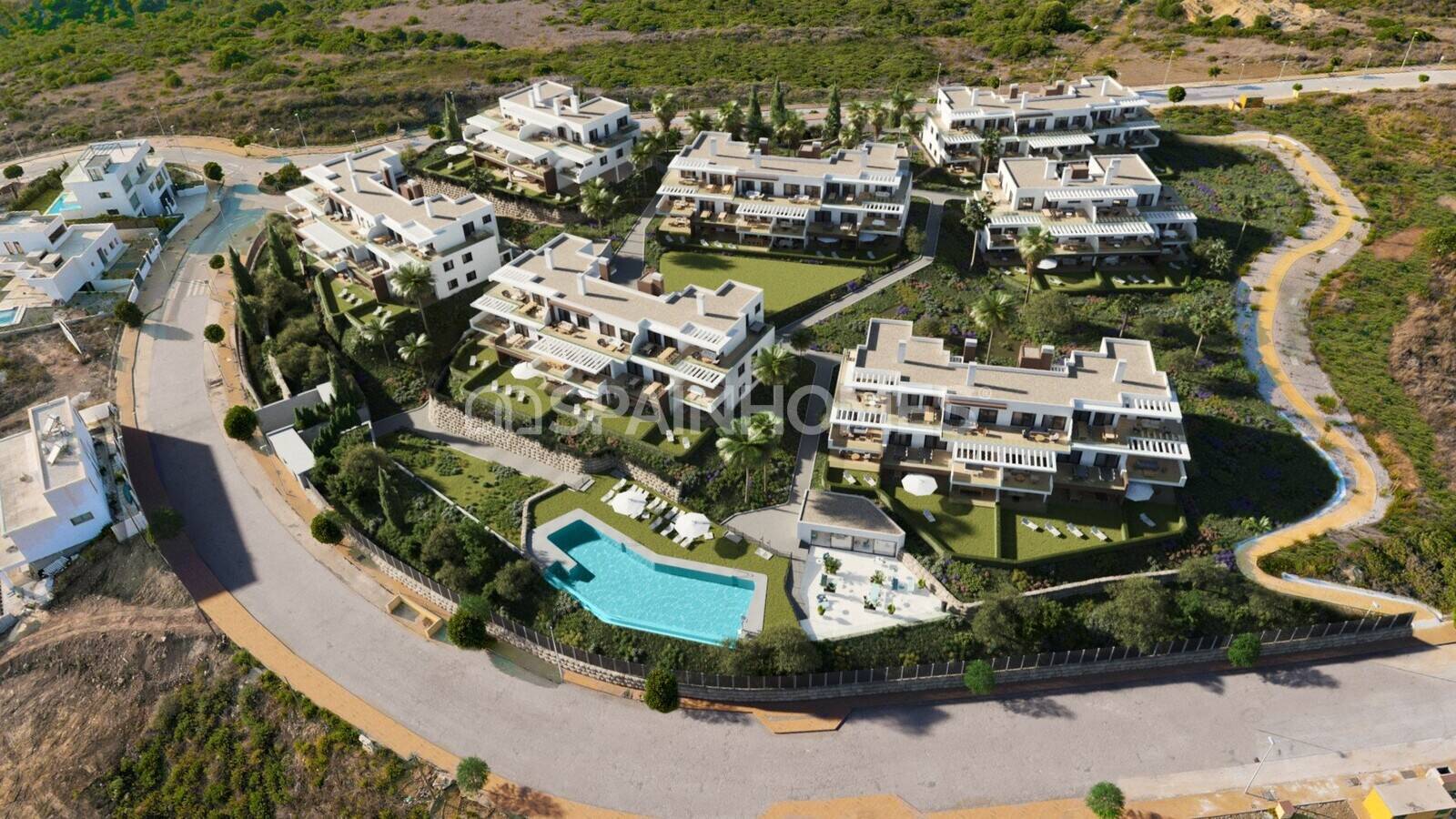 Penthouse w Casares, Malaga, Hiszpania 2 sypialnie, 78 mkw. nr 48598
