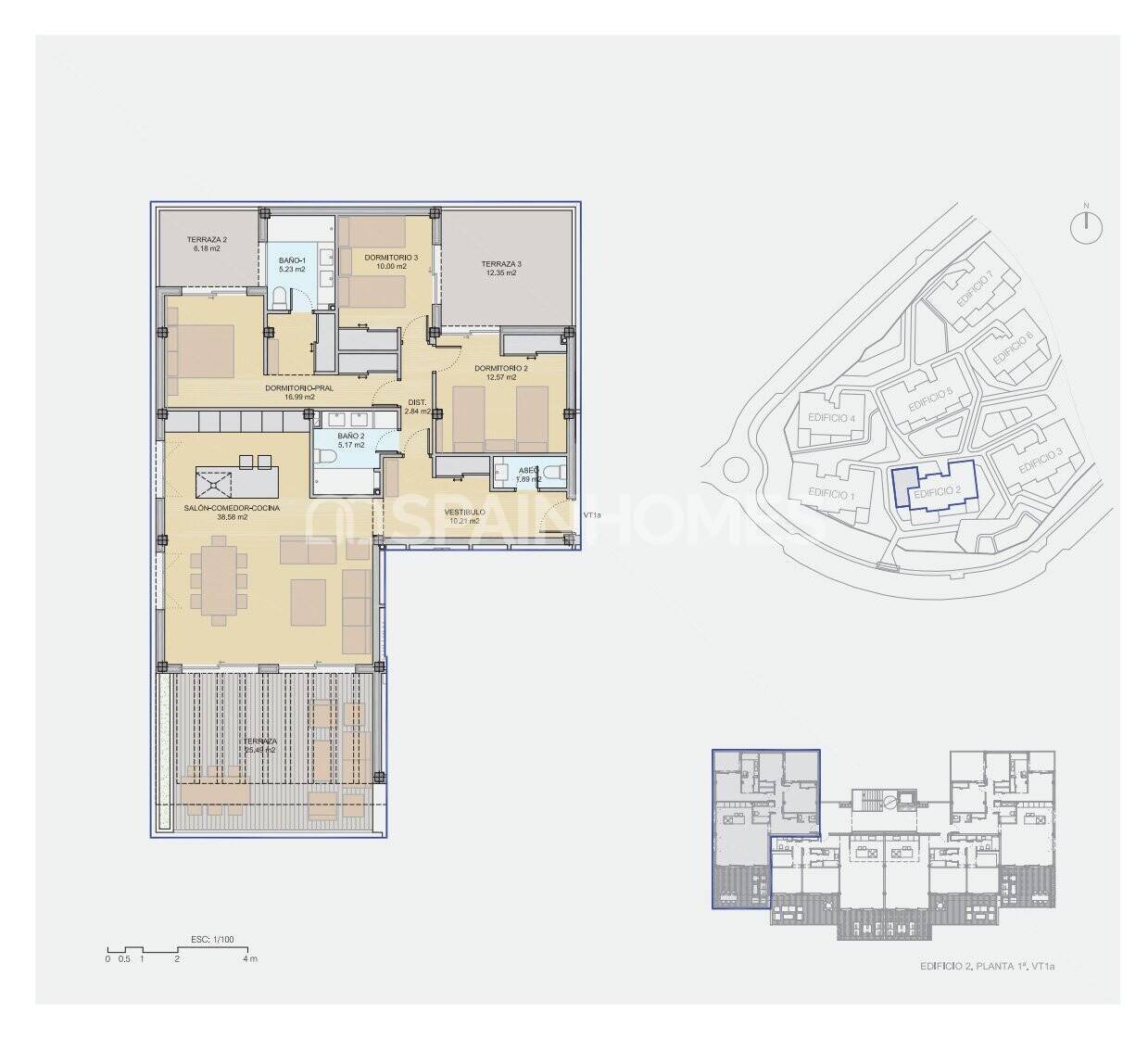 Penthouse w Casares, Malaga, Hiszpania 2 sypialnie, 78 mkw. nr 48598