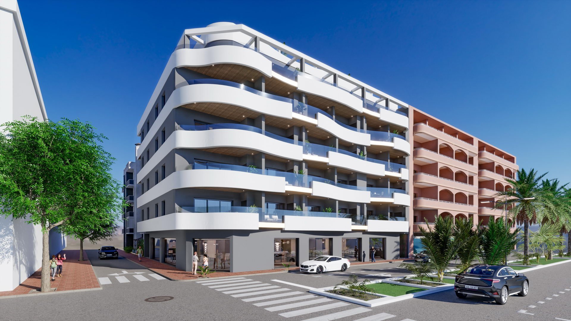 Apartment in Kasia V, Torrevieja, Alicante, Spa, 2 bedrooms, 53.1 sq.m. No. 91778