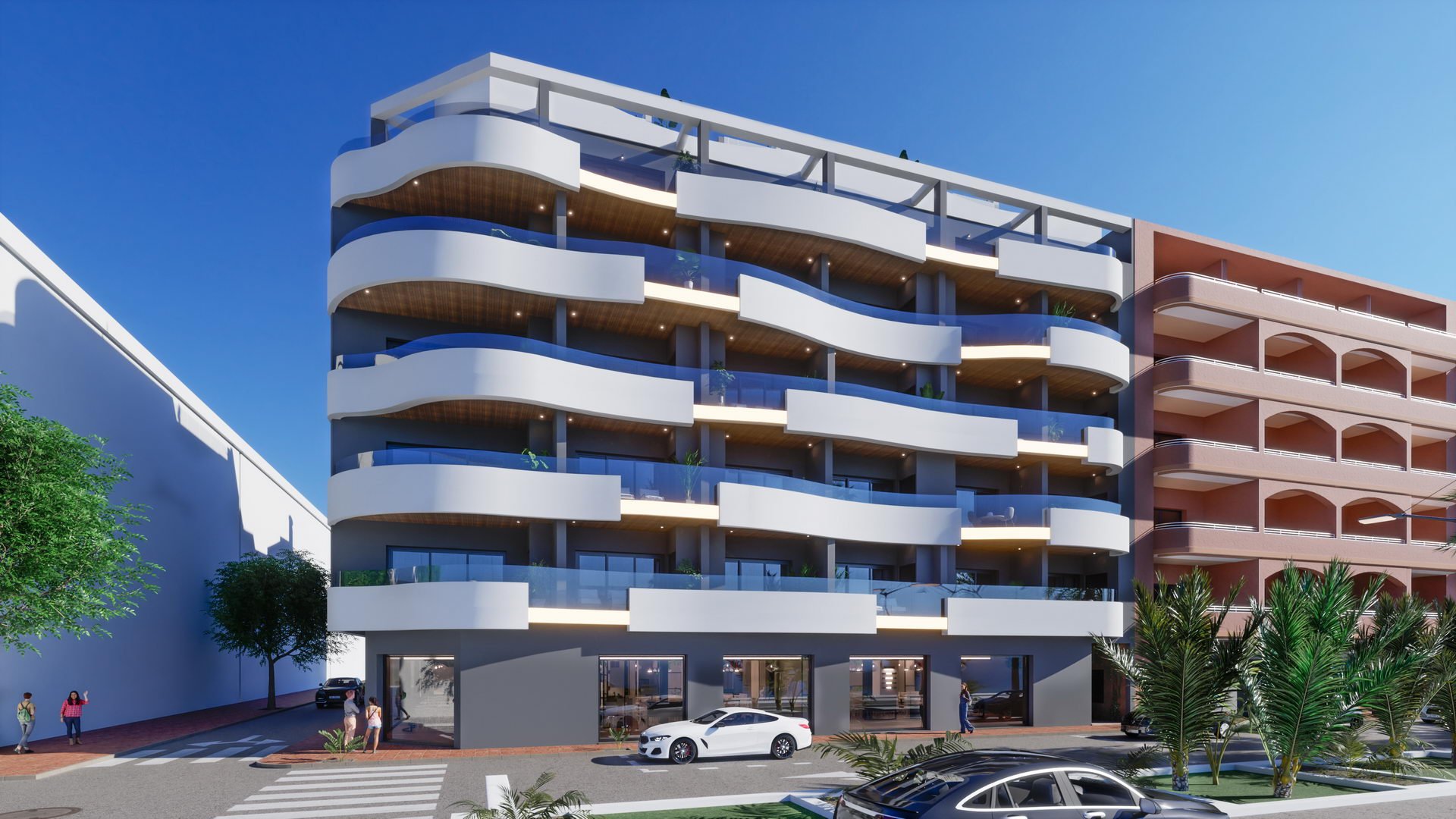 Apartment in Kasia V, Torrevieja, Alicante, Spa, 2 bedrooms, 53.2 sq.m. No. 91777