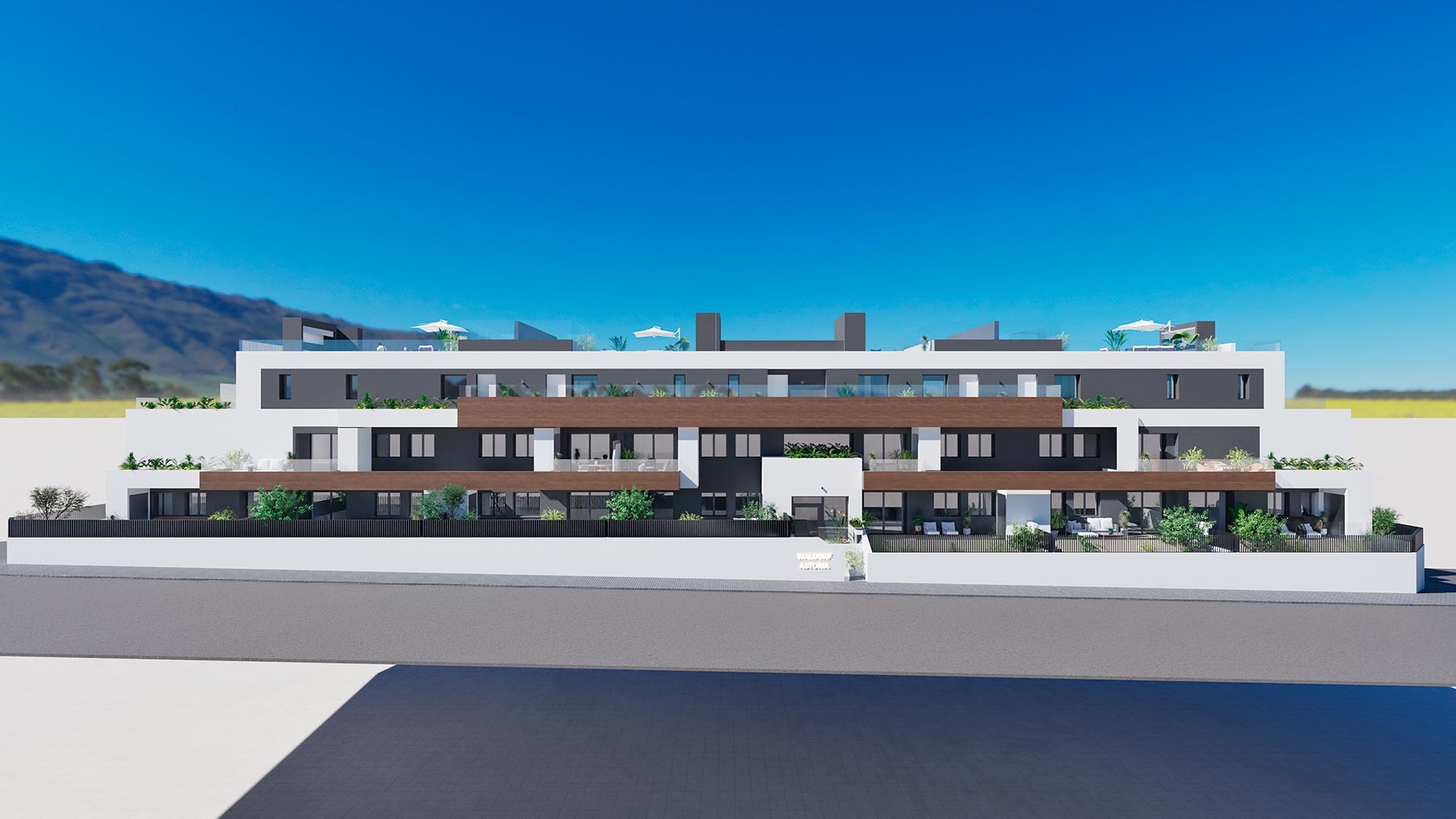 Квартира в Бенихофар, Аликанте, Испания 2 спальни, 62м2 №94277
