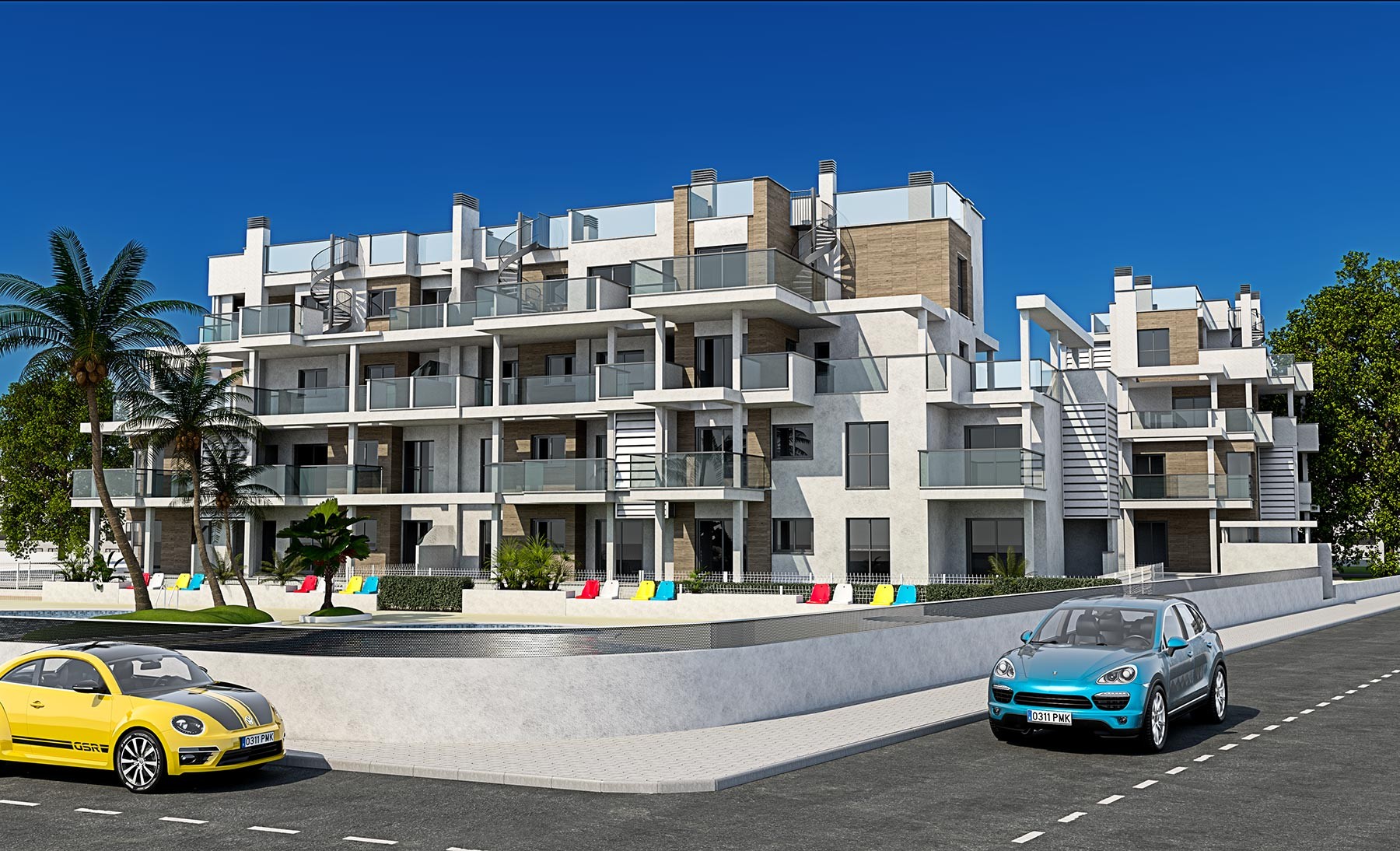 Kattohuoneisto Denia, Alicante, Espanja 3 makuuhuonetta, 75 m2 No. 112119