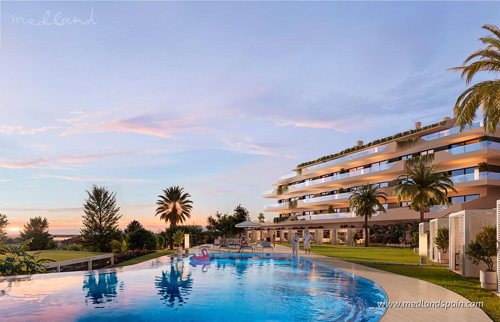Apartament w Mijas Costa, Malaga, Hiszpania 3 sypialnie, 95 mkw. nr 105079