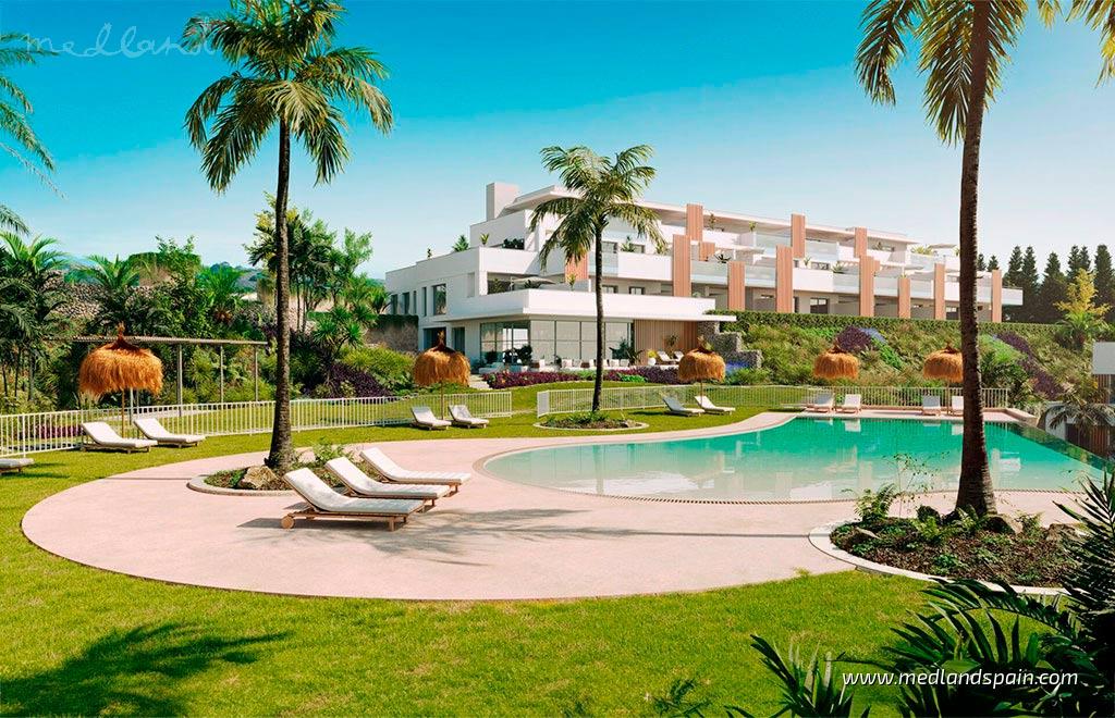 Apartament w Casares, Malaga, Hiszpania 2 sypialnie, 99 mkw. nr 105155
