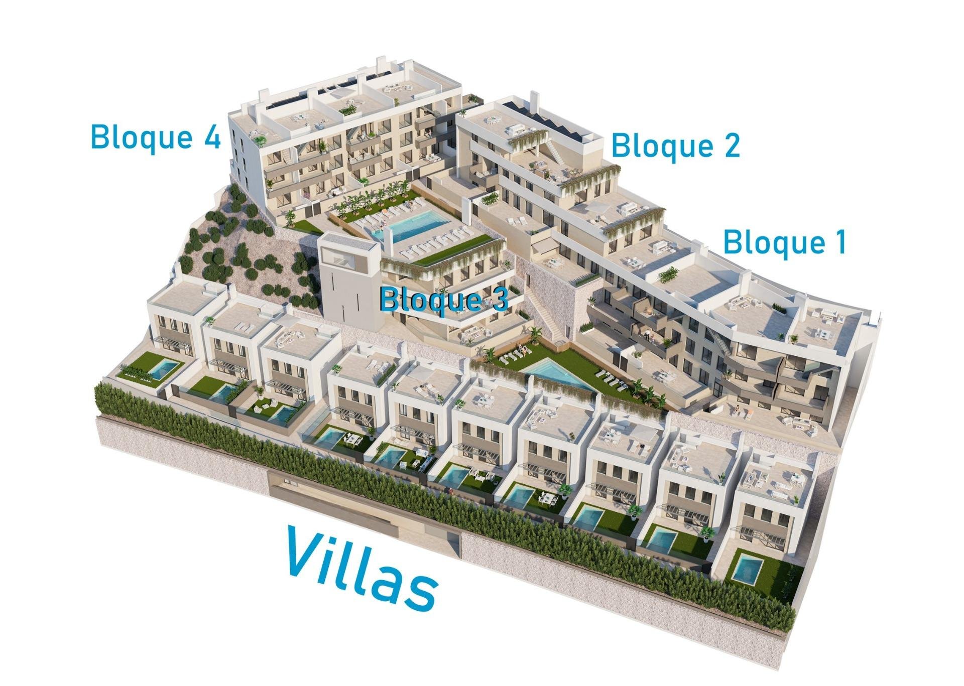 Penthäuser in Aguilas, Murcia, Spanien 2 Schlafzimmer, 74 m2 Nr. 98339