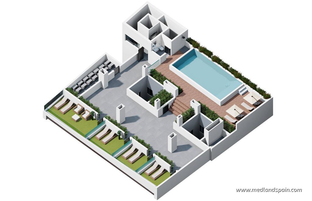 Apartment in Torrevieja, Alicante, Spain 1 bedroom, 61 sq.m. No. 108756