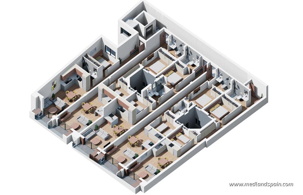 Apartment in Torrevieja, Alicante, Spain 1 bedroom, 61 sq.m. No. 108756