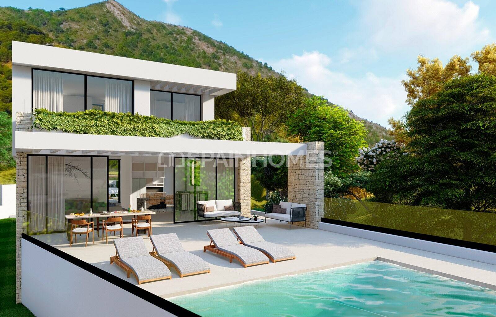 Villa en Mijas, Málaga, España 4 dormitorios, 234 m2 No. 62559