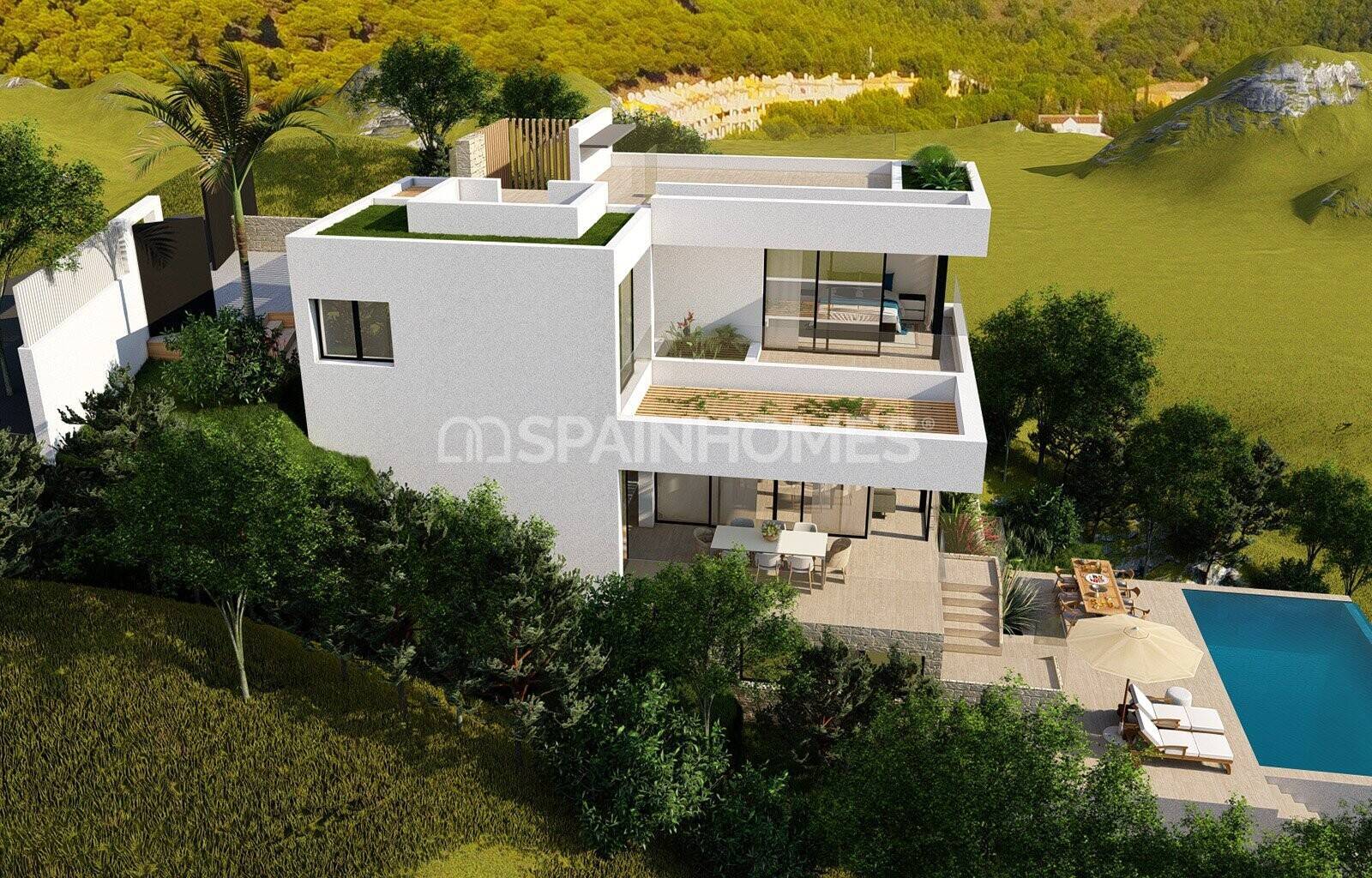 Villa en Mijas, Málaga, España 4 dormitorios, 234 m2 No. 62559