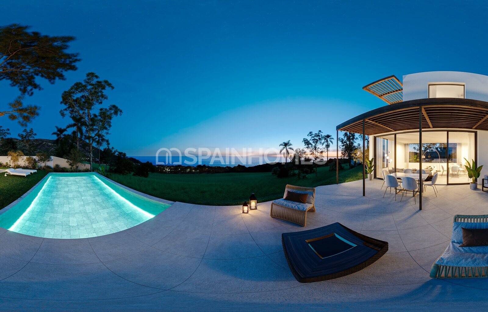 Villa en Mijas, Málaga, España 4 dormitorios, 234 m2 No. 62559